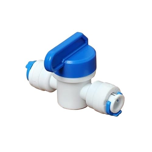 LuMOUzhou Wasserhahnverbindung Isolationsventil Kugelhahn-Anschlussstück for 1/4 Zoll 6,35 mm Außendurchmesser-Rohr for Aquarien und RO-Systeme von LuMOUzhou