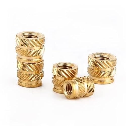 Messing-Gewinde-Pfosten rollenden Schraubendreher Messing gerillten Schmelzmuttern für 3D-Druck und Holz M5x7.0x9.0 30er-Pack golden Messing-Gewinde-Pfosten rollenden Schraubendreher Messing gerillten Schmelzmuttern für 3D-Druck und Holz M5x7.0x9.0 30er-Pack golden von LuMOUzhou