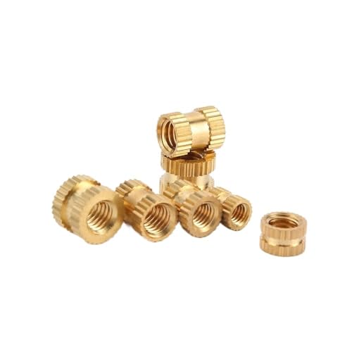 Messinggewinde Pfosten rollenden Schraubendreher Muttern für Schmelzklebstoff aus Messing, Gewindeeinsätze von SL-Typ für Kunststoff und Holz, M3x4,6x4,5mm, 10 Pack von LuMOUzhou