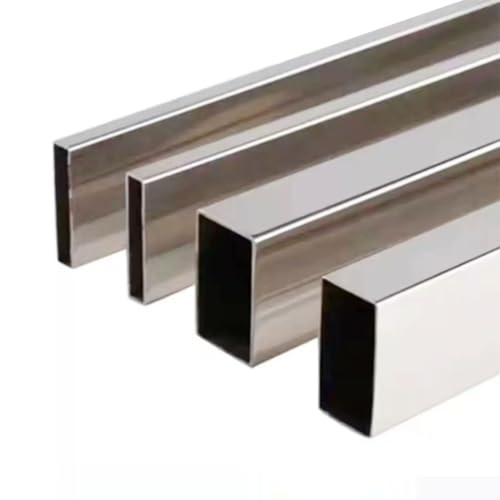Rechteckiger Stahl aus Edelstahl Quadratische und rechteckige Rohre aus Edelstahl 304, 2er-Pack, 500 mm Länge, 1 mm Dicke, 10 x 15 mm bis 20 x 40 mm(15x30x1mm) von LuMOUzhou