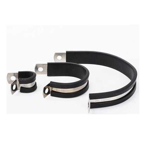 Sattelförmiger Schlauchklammer Edelstahl-Gummi-Rohrsattelklemme, 5er-Pack, mehrere Größen for Schlauchkabel(44mm) von LuMOUzhou