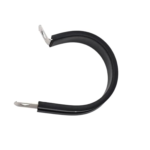 Sattelförmiger Schlauchklammer R-Typ Gummi ausgekleidet Rohr Schlauch Kabel Klemme Verschluss Sattel Clip Mehrere Größen Pack von 11(10mm) von LuMOUzhou