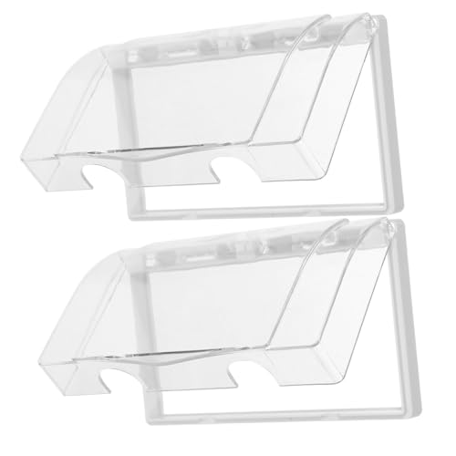 Schaltschutz Deckel Selbstklebende Spritzschutz-Steckdosenabdeckung, mehrfarbig, 19 x 11,5 x 4,3 cm, 2 Stück(Clear) von LuMOUzhou