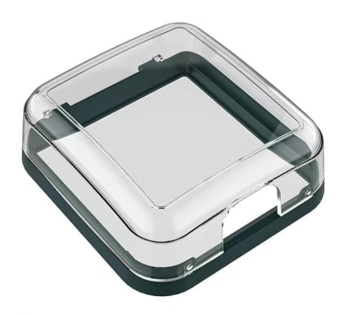 Schaltschutz Deckel Selbstklebende wetterfeste Steckdose-Abdeckung, transparent, dunkelgrün, 113 x 105 x 43 mm, for drinnen und draußen Schaltschutz Deckel Selbstklebende wetterfeste Steckdose-Abdeckung, transparent, dunkelgrün, 113 x 105 x 43 mm, for drinnen und draußen von LuMOUzhou