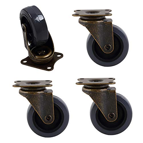 Schweres Drehrad 2 Zoll antike Möbelrollen, 4 Stück, drehbar, Zinklegierung, Nylon, Radlast 200 kg Schweres Drehrad 2 Zoll antike Möbelrollen, 4 Stück, drehbar, Zinklegierung, Nylon, Radlast 200 kg von LuMOUzhou