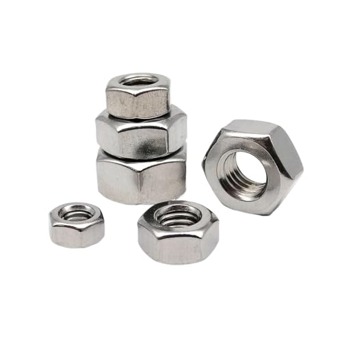 Sechseck-Mutter Vollmutter Sechskantmutter 304 Edelstahl M3-M20 Mehrere Mengen(M10) von LuMOUzhou