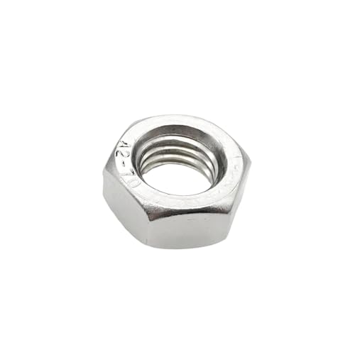 Sechseck-Mutter Vollmutter Sechskantmutter aus Edelstahl M1,2 bis M24 304 A2-70, mehrere Mengen(M6) von LuMOUzhou