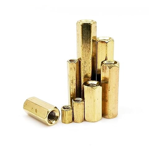Sechseckige Messlatte Messing M2-M5 Innen-Innen Sechskant-Abstandshalter 3-60mm Packung mit 10(18mm-5pcs M5) von LuMOUzhou
