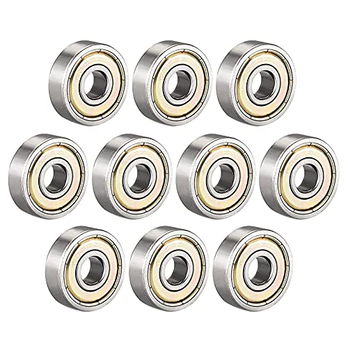 Tiefgründige Kugellager Doppelabschirmung Rillenkugellager 10er-Pack, mehrere Größen, doppelt geschirmt(624zz 4x13x5mm) von LuMOUzhou