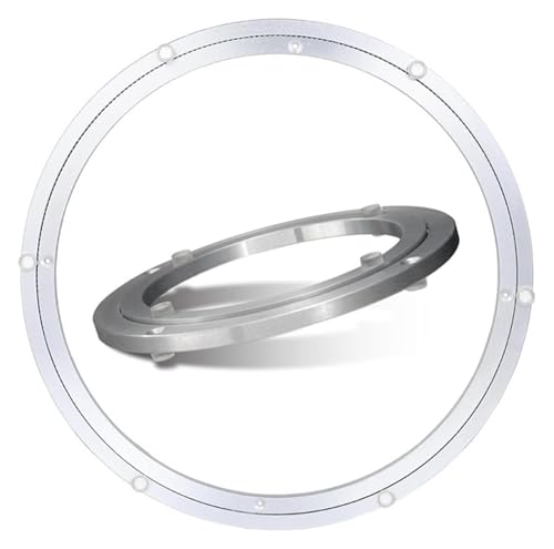 Tisch Drehlager Drehplatte Aluminiumlegierung-Plattenspielerlager, mehrere Größen, Silber(20in/50cm) von LuMOUzhou