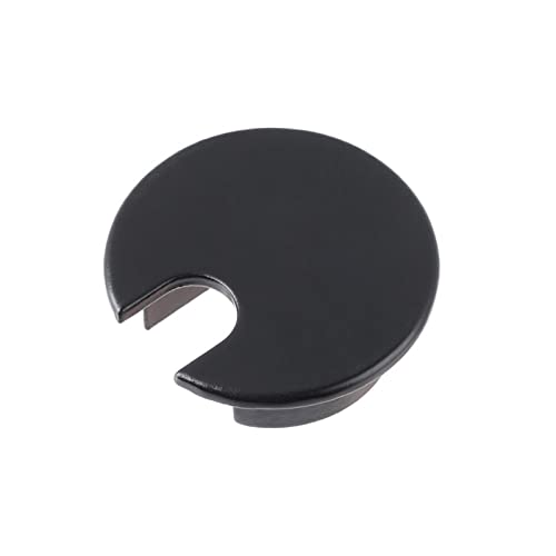 Tischkabelring, Löcherabdeckung Kabeldurchführung for Schreibtisch aus Zinklegierung, 2er-Pack, mehrfarbig(Matte Black) von LuMOUzhou