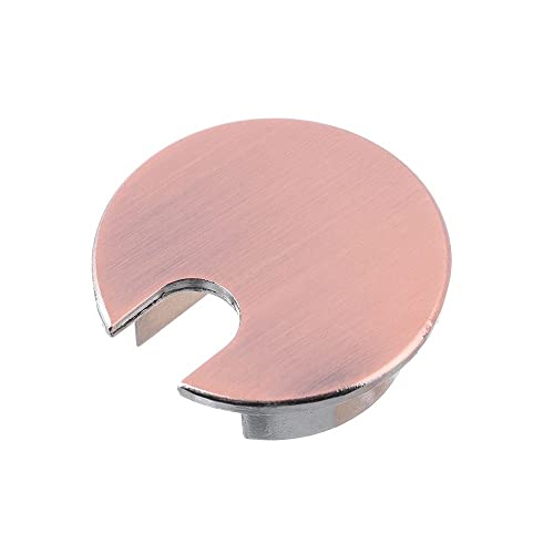 Tischkabelring, Löcherabdeckung Kabeldurchführung for Schreibtisch aus Zinklegierung, 2er-Pack, mehrfarbig(Red Bronze) von LuMOUzhou