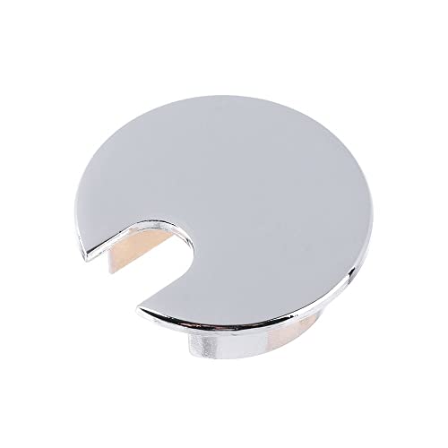Tischkabelring, Löcherabdeckung Kabeldurchführung for Schreibtisch aus Zinklegierung, 2er-Pack, mehrfarbig(Shiny Chrome) von LuMOUzhou