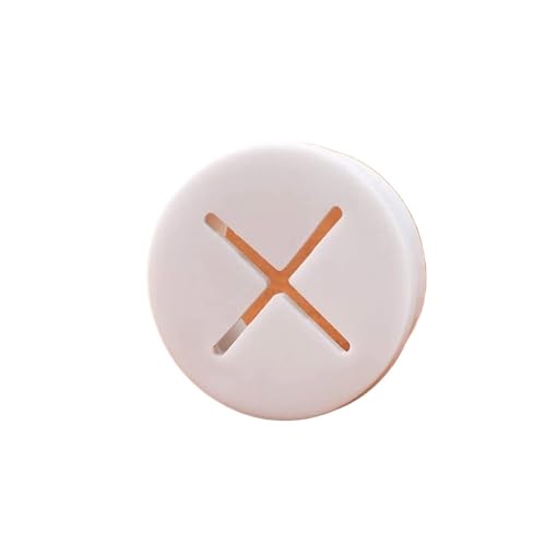 Tischkabelring, Löcherabdeckung Schreibtisch-Tülle, 2er-Pack, Silikon, mehrfarbig, 20 mm/25 mm, for Kabelmanagement(White,20mm) von LuMOUzhou