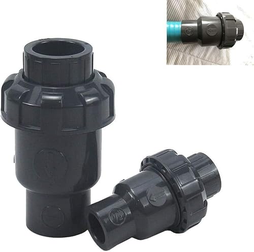 UPVC Rückschlagventil UPVC Rückschlagventil für PVC-Rohr, grau-schwarz, 20-110mm(Inner 50mm) von LuMOUzhou