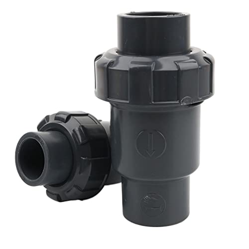 UPVC-Rückschlagventil in verschiedenen Größen grau für Aquarien und Gartenbewässerung (I.d 20 mm) von LuMOUzhou
