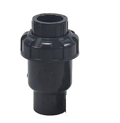 UPVC Stop Back-End-Schwelle UPVC Rückschlagventil Grauschwarz 20-110mm Innendurchmesser für Aquariengartenbewässerung(Innen 40mm) von LuMOUzhou