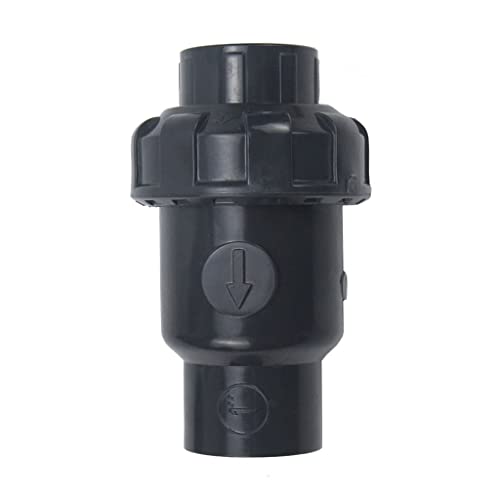 UPVC Stop Back-End-Schwelle UPVC Ventil Rückschlagventil für Gartenbewässerung schwarz Innendurchmesser 20-63 mm vertikal horizontal (Innen 25mm) von LuMOUzhou