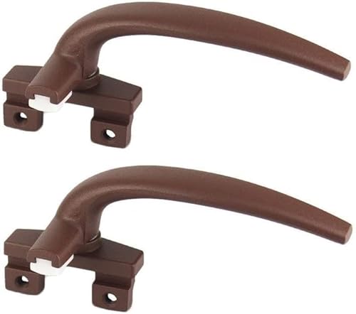 Universal Fenstergriff Alu Fenstergriff mit Arretierung, multicolor, 2er Pack mit Schraub(Green) von LuMOUzhou