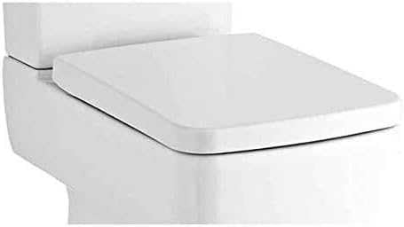 Weich geschlossener Toilettensitz. Toilettensitz mit Absenkautomatik, Schnellverschluss, weiß, D-Form, Doppelbefestigung von LuMOUzhou