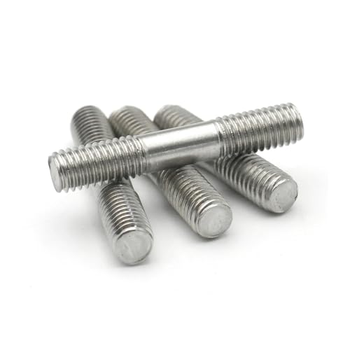 Zwei-köpfige Schrauben Doppelseitige Gewindestangen aus Edelstahl 304, sortierte Packung, M5–M10 x 30–250 mm(250mmxM8 1pc) von LuMOUzhou