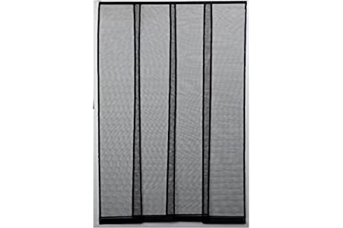 Fliegengitter Vorhang für Tür, 4 Streifen aus Glasfaser mit Klebeband, 100 x 230 cm von Luance