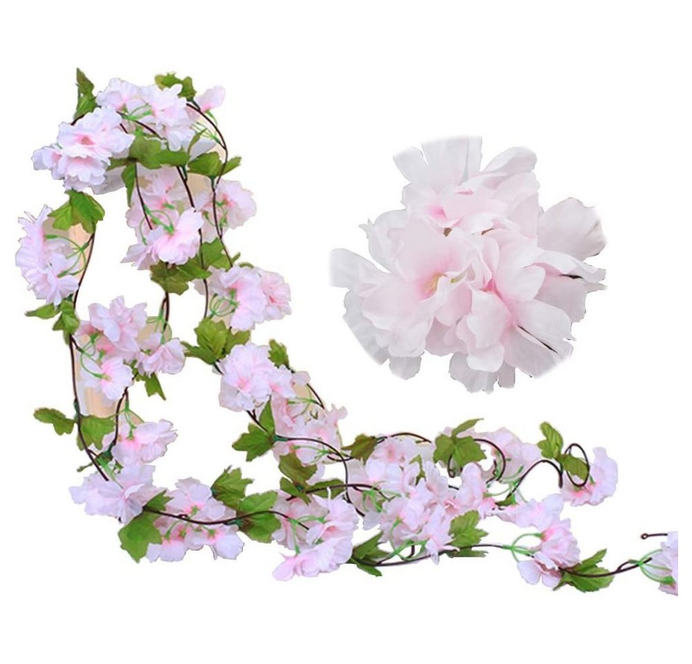Künstliche Zimmerpflanze Künstliche Seide Kirschblüten Garland Vine Silk Ivy Gefälschte Blumen, Lubgitsr von Lubgitsr