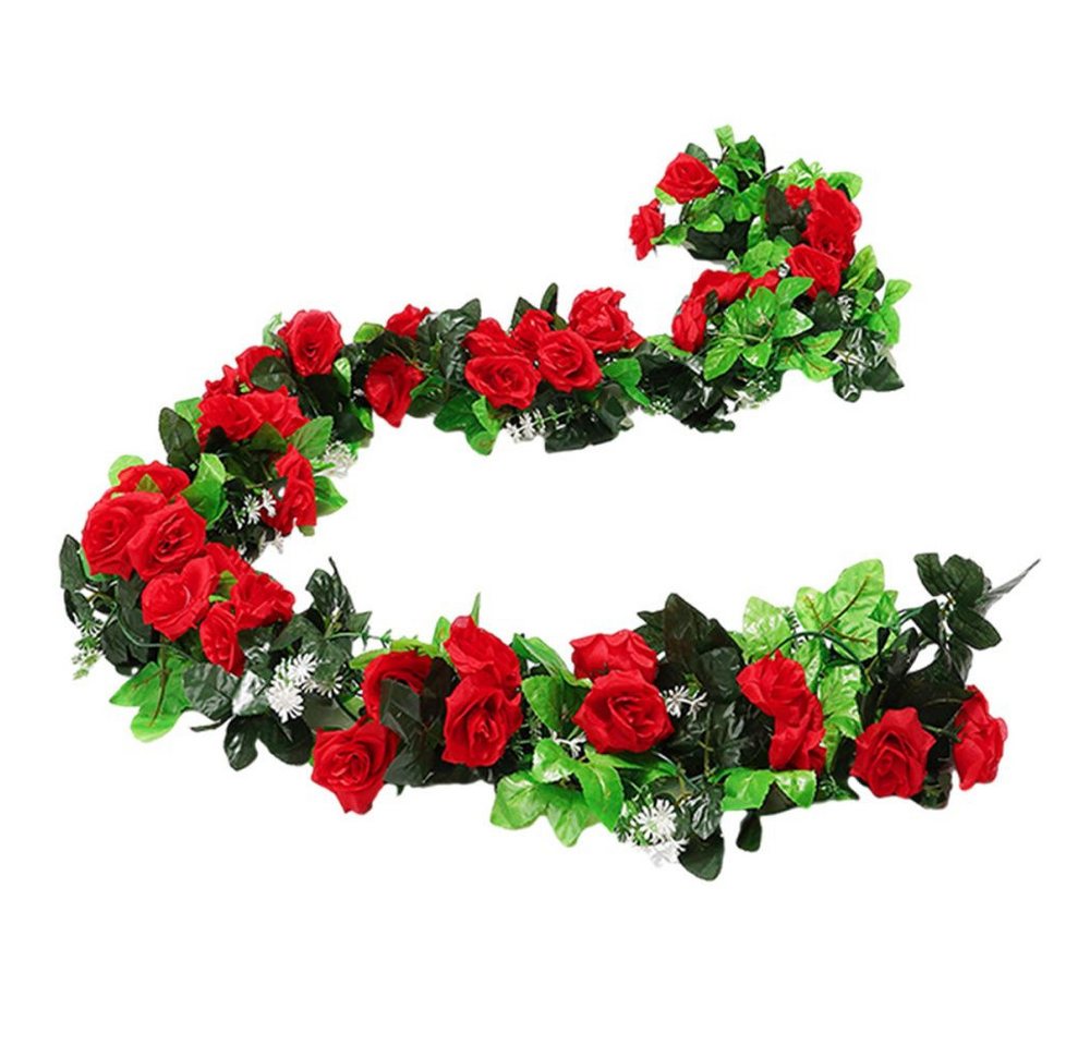 Künstliche Zimmerpflanze Rosengirlanden künstliche Rosenranken, 4 Stück künstliche blumen Ivy, Lubgitsr von Lubgitsr