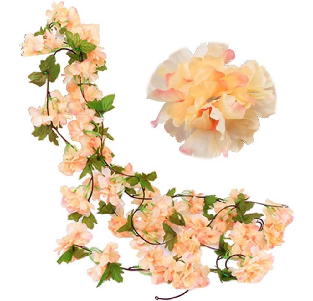 Kunstblume 8 Stück x 1,8 m künstliche Blumne Kirschblüten Girlande, Kirschblüten, Lubgitsr von Lubgitsr