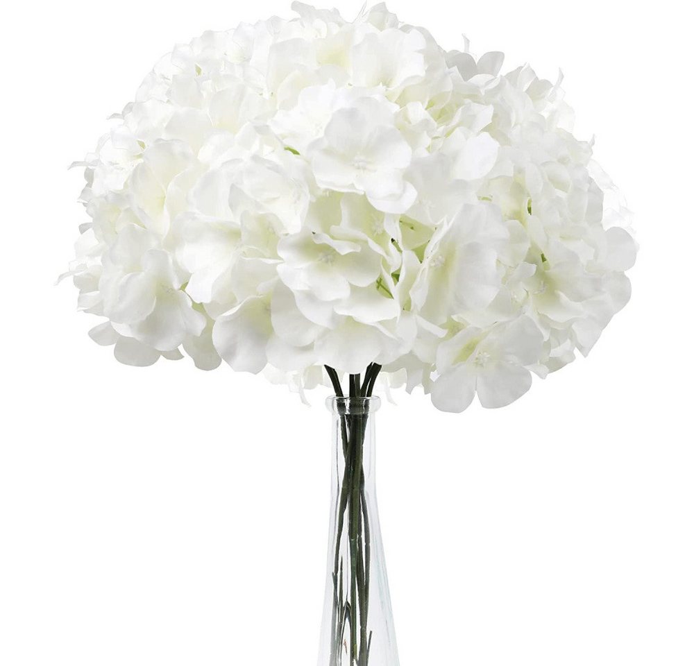 Kunstblume Kunstblumen Hortensien Blume, 16 Stück künstliche Hortensien Köpfe, Lubgitsr von Lubgitsr