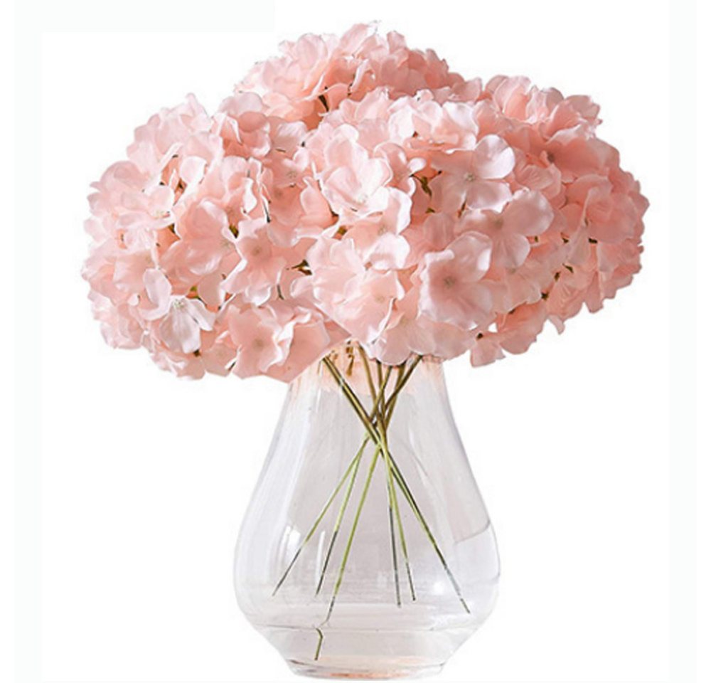 Kunstblume Kunstblumen Hortensien Blume, 16 Stück künstliche Hortensien Köpfe, Lubgitsr von Lubgitsr