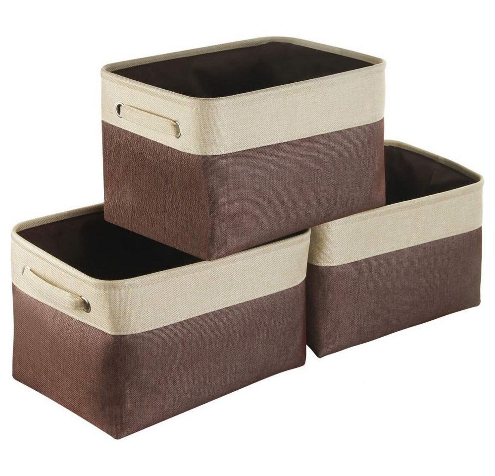 Lubgitsr Aufbewahrungsbox Aufbewahrungs-Boxen - 3er-Boxen-Set-praktische Kisten zur Aufbewahrung (3 St) von Lubgitsr