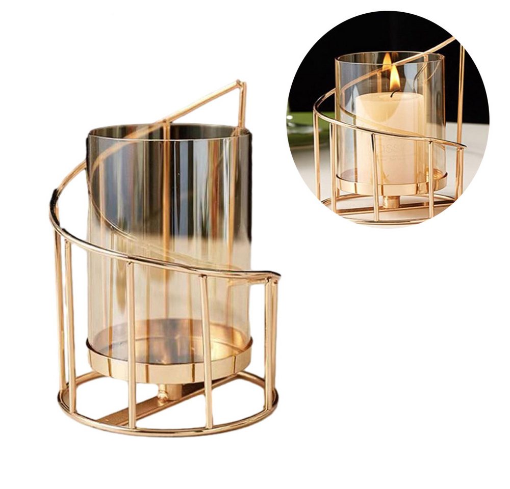 Lubgitsr Kerzenhalter Kerzenständer Kristalle Kerzenständer für Romantisches Geometrischer (1 St) von Lubgitsr