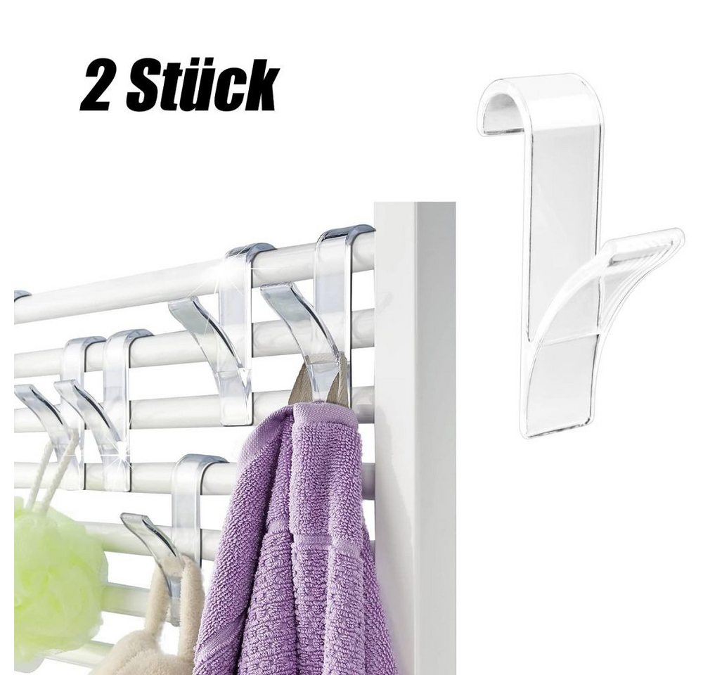 Lubgitsr Kleiderhaken 2 Stück Haken Handtuchhalter Mehrzweckhaken für Kleiderschrank, (2-St) von Lubgitsr