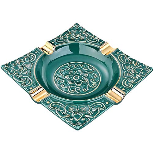 Lubinski Zigarren-Aschenbecher für 4 Zigarren Halter Keramik Aschenbecher Retro Muster Tablett Design für Outdoor Terrasse Haushalt Büro Dekoration Lubinski Zigarren-Aschenbecher für 4 Zigarren Halter Keramik Aschenbecher Retro Muster Tablett Design für Outdoor Terrasse Haushalt Büro Dekoration von Lubinski