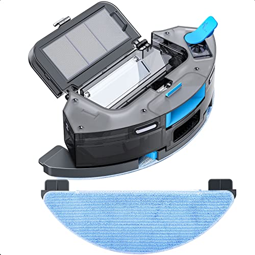 Lubluelu Saugroboter Wassertank für SL60D, SL61 und SG60, 200ML Staubbox und 250ML Wassertank mit 1pcs Mop Kleidung, Staubsauger Roboter Ersatz Zubehör für Wischfunktion von Lubluelu