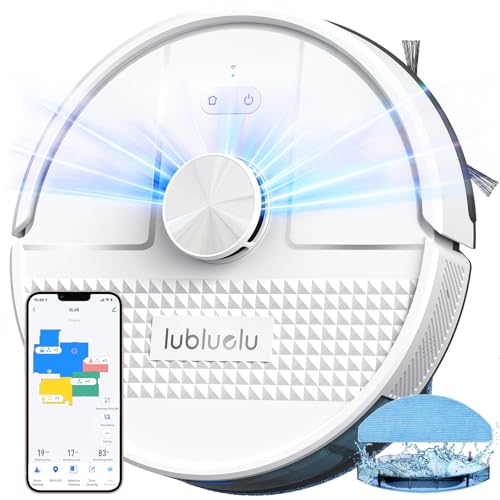 Lubluelu Saugroboter mit Wischfunktion 3-1, 4500Pa Staubsauger Roboter mit Lasernavigation, Roboterstaubsauger SL68 mit Anti-Siphon-Technologie, 150 Min Laufzeit, APP Steuerung, 24 No-Go Zonen (Weiß) Lubluelu Saugroboter mit Wischfunktion 3-1, 4500Pa Staubsauger Roboter mit Lasernavigation, Roboterstaubsauger SL68 mit Anti-Siphon-Technologie, 150 Min Laufzeit, APP Steuerung, 24 No-Go Zonen (Weiß) von Lubluelu