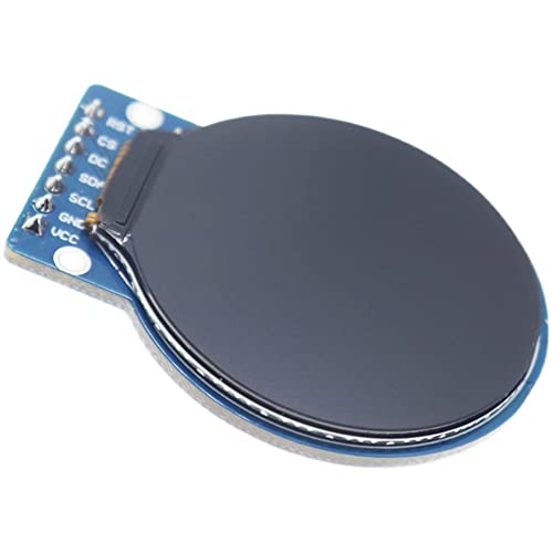 Lubrol 3,28 cm (1,28 Zoll) TFT-LCD-Display-Modul, rund, RGB, IPS, HD, 240 x 240, Auflösung, Controller GC9A01, SPI-Schnittstellenplatte mit 4 Kabeln von Lubrol