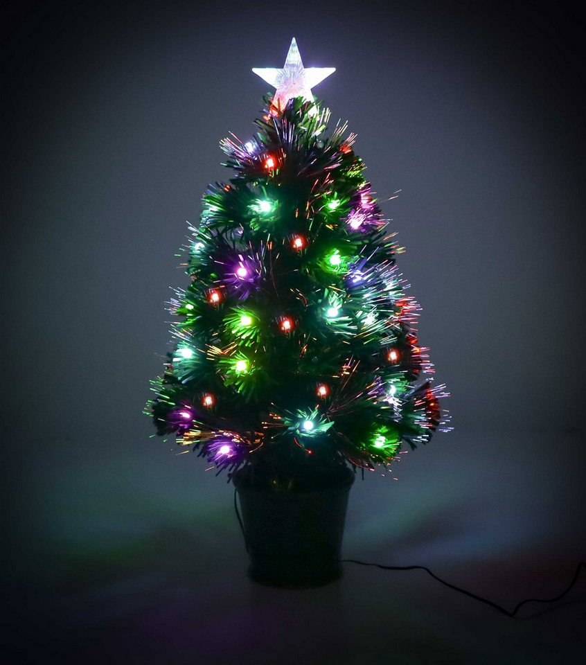 Luca Lighting Künstlicher Weihnachtsbaum mit leuchtendem Stern in der Tannenspitze, Weihnachtsbaum beleuchtet 65 LEDs Luca Lighting Künstlicher Weihnachtsbaum mit leuchtendem Stern in der Tannenspitze, Weihnachtsbaum beleuchtet 65 LEDs von Luca Lighting