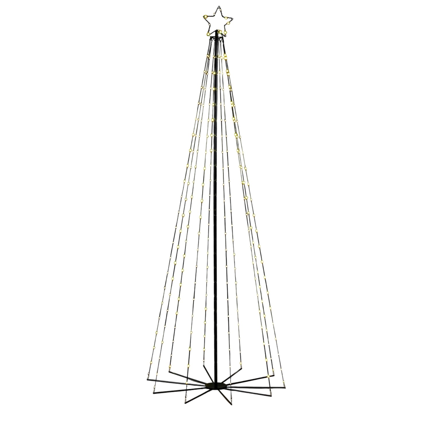 Luca Lighting Outdoor-Baum 230 LED Warm Weiß 240 cm Schwarz von Luca Lighting
