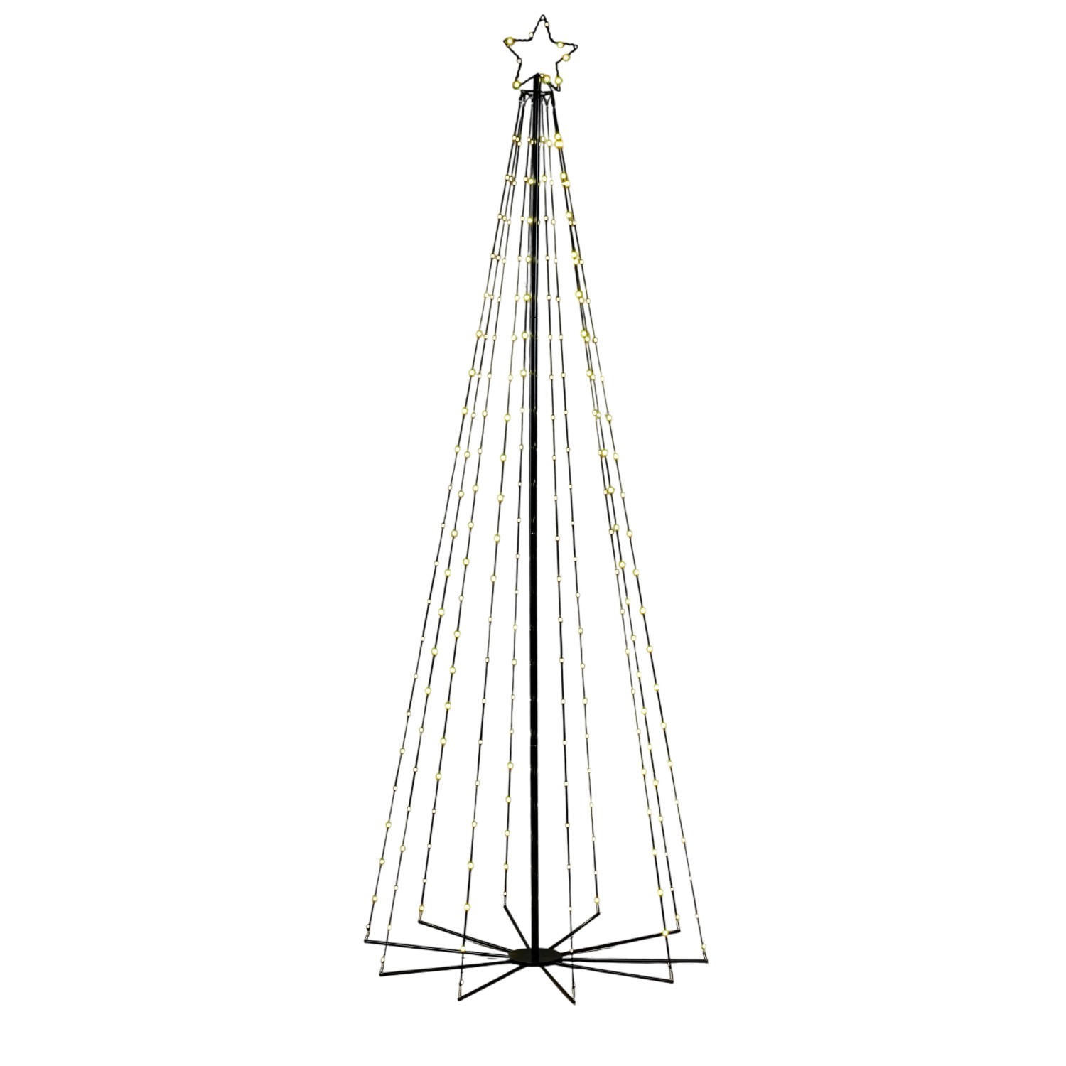 Luca Lighting Outdoor-Baum 290 LED Warm Weiß 300 cm Schwarz von Luca Lighting
