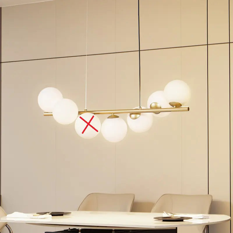 B-Ware Lucande Hängeleuchte Isandro Gold Opal Deckenlampe Deckenleuchte Siehe Text/Foto von Lucande