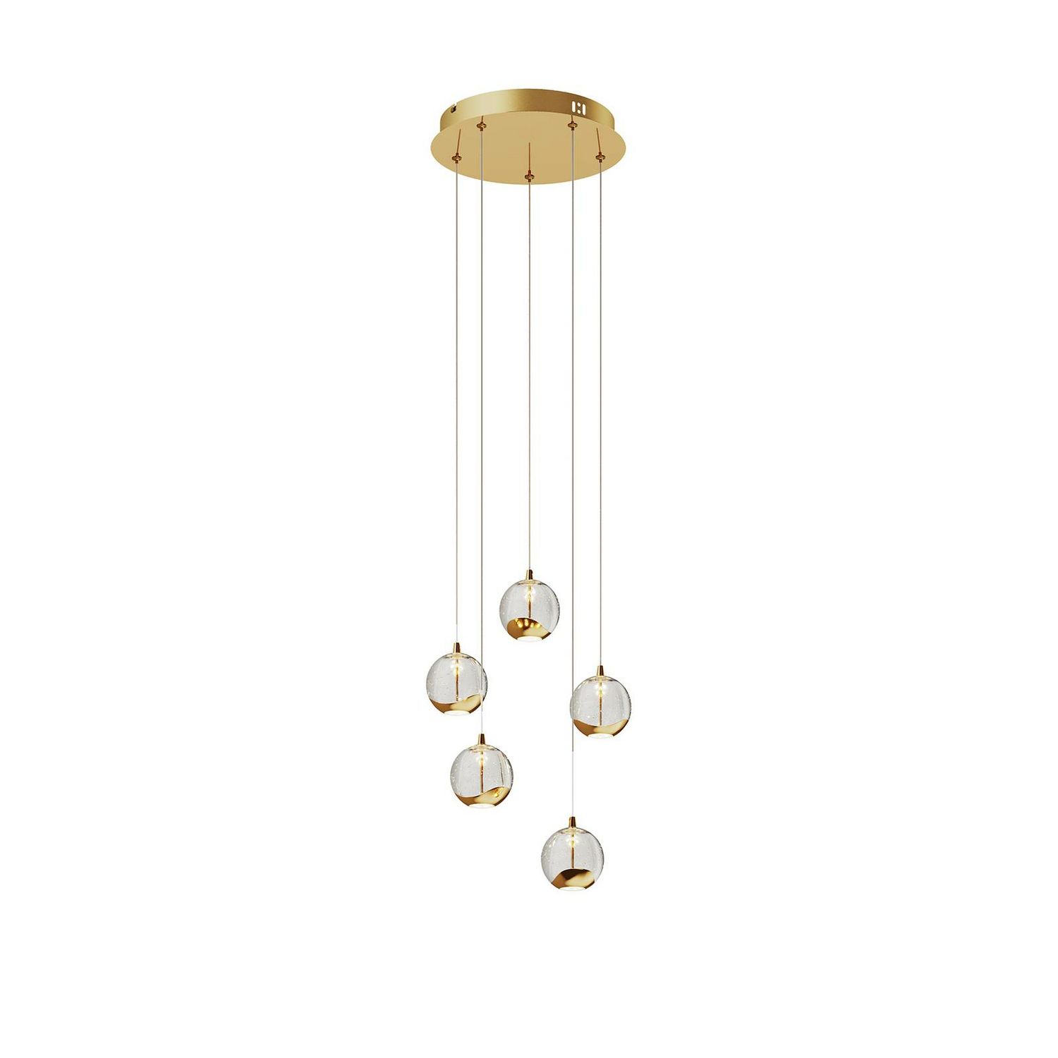 B-Ware Lucande Led Pendelleuchte Hayley Hängelampe Deckenlampe Lampe 5 Flmg Glas G462 B-Ware Lucande Led Pendelleuchte Hayley Hängelampe Deckenlampe Lampe 5 Flmg Glas G462 von Lucande