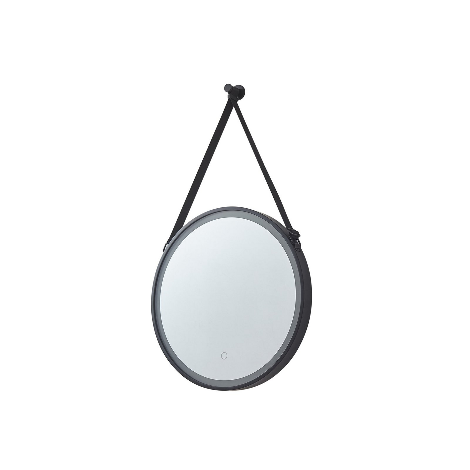 B-Ware Lucande Led Spiegel Lelin Wandspiegel Leuchte ø45cm Rund Schwarz Aluminium Cct von Lucande