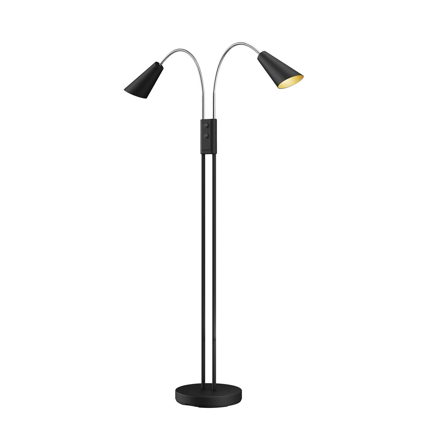 B-Ware Lucande Medira Stehleuchte Stehlampe Lampe Leuchte 2 Flammig Gu10 Metall Schwarz von Lucande
