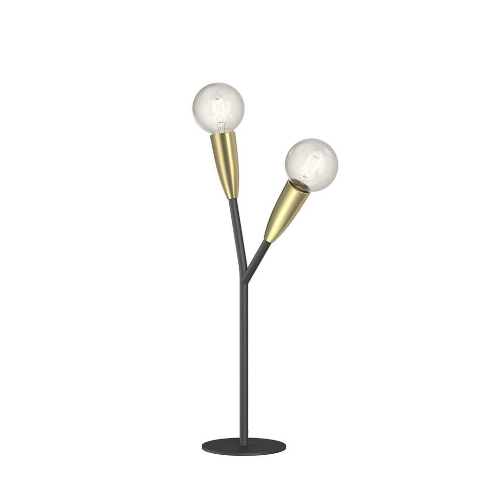 Lucande - Carlea 2 Tischleuchte Black/Brass von Lucande