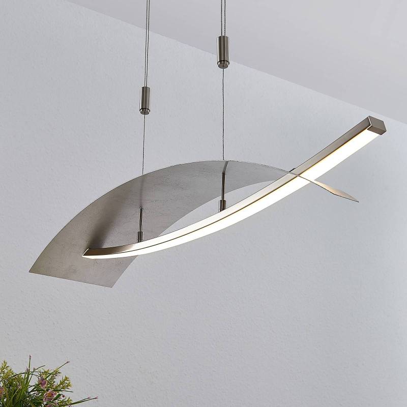 Lucande LED-Hängeleuchte Marija, 91 cm, silber, dimmbar Lucande LED-Hängeleuchte Marija, 91 cm, silber, dimmbar von LUCANDE