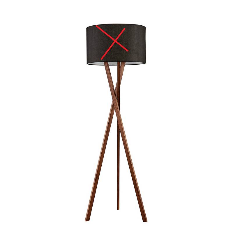 Lucande Auriane Tripod Stehlampe Standleuchte Leselampe Lampe Siehe Text/Foto B-Ware von Lucande