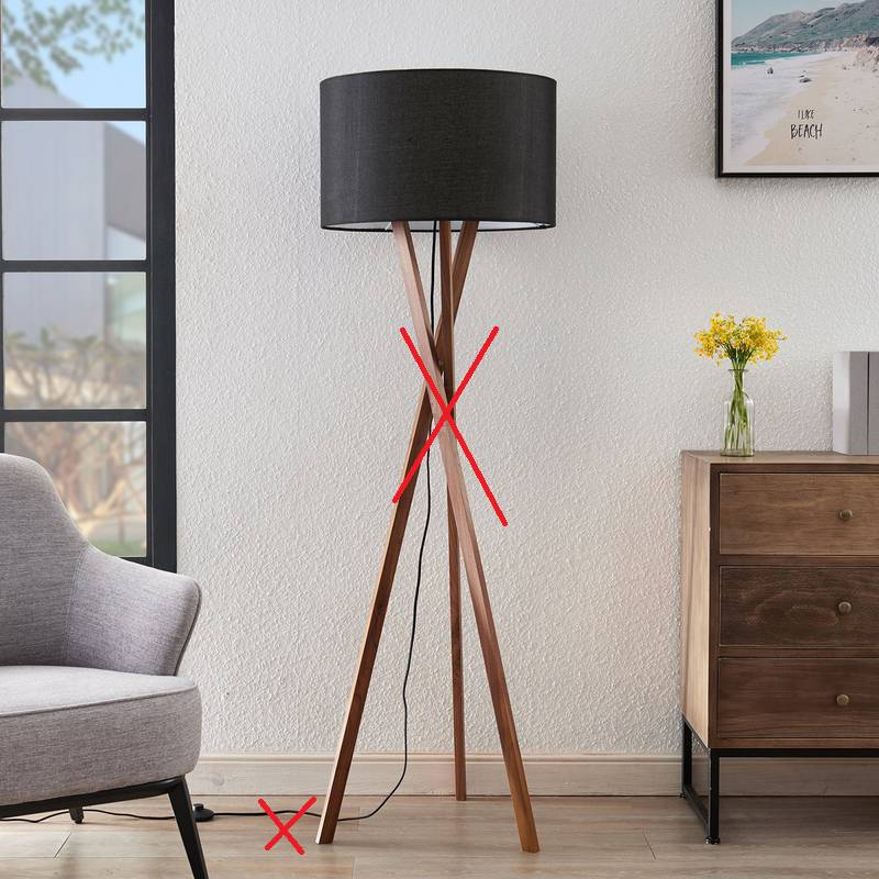 Lucande Auriane Tripod Stehlampe Standleuchte Stehleuchte Siehe Text/Foto B-Ware von Lucande