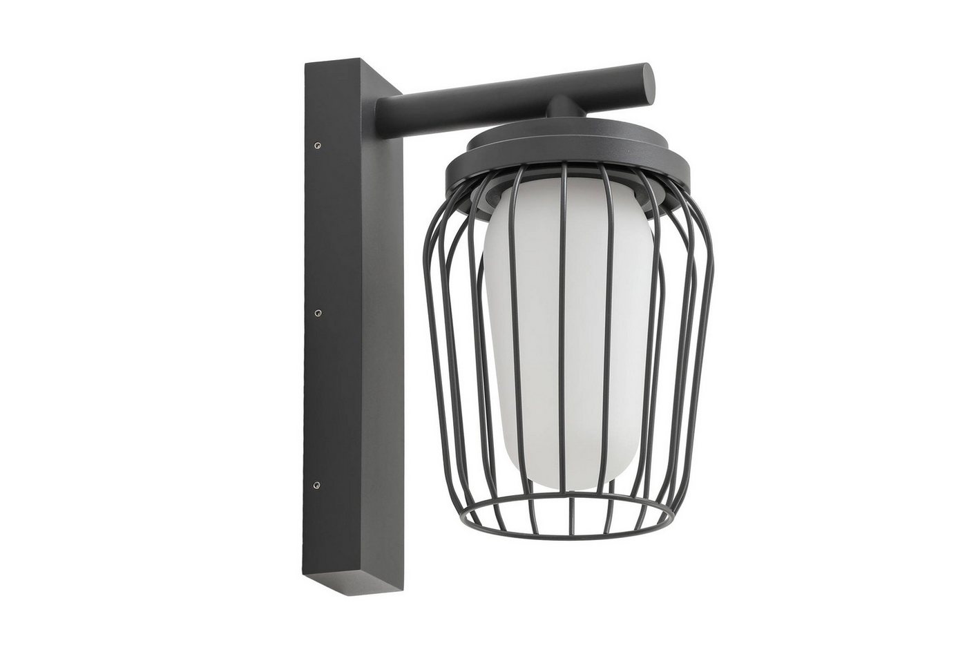 Lucande Außen-Wandleuchte Chandan, Metall, Schwarz IP54, 1 x 15 W LED von Lucande